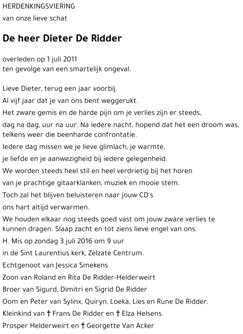 Dieter DE RIDDER