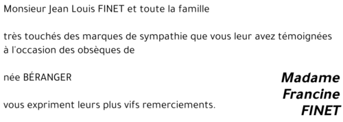 Francine BERANGER