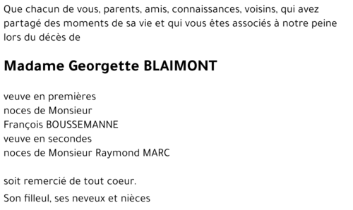 Georgette BLAIMONT