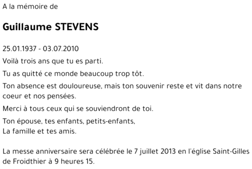 Guillaume STEVENS