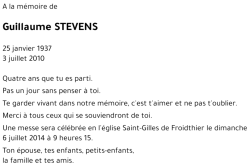 Guillaume STEVENS