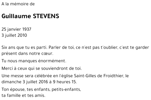 Guillaume STEVENS