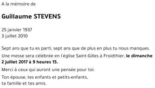 Guillaume STEVENS