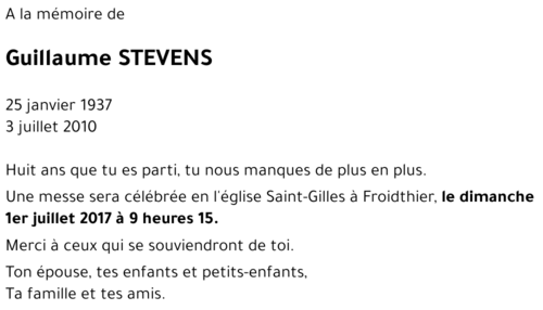 Guillaume STEVENS