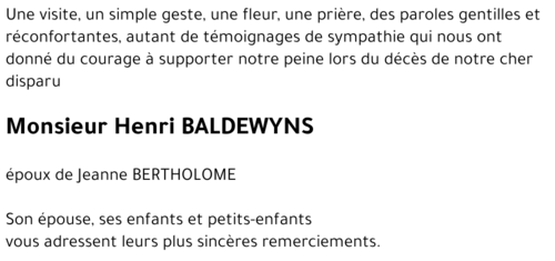 Henri BALDEWYNS