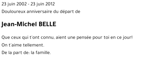 Jean-Michel BELLE