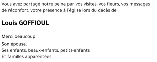Louis GOFFIOUL