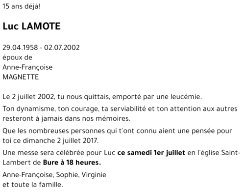 Luc LAMOTE