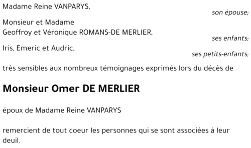 Omer DE MERLIER
