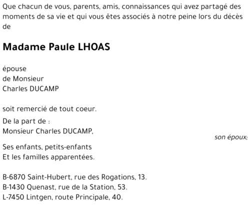 Paule LHOAS
