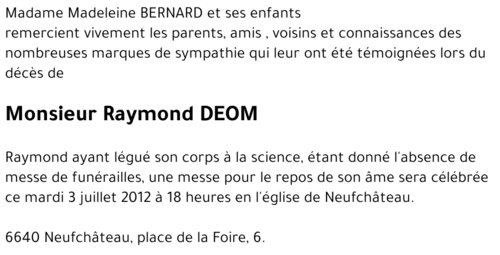 Raymond DEOM