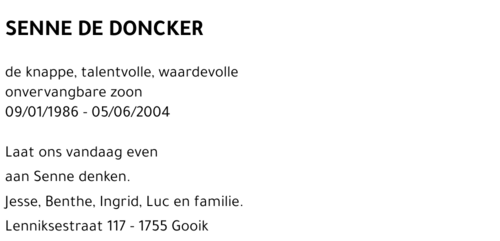 Senne DE DONCKER
