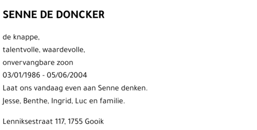 Senne DE DONCKER