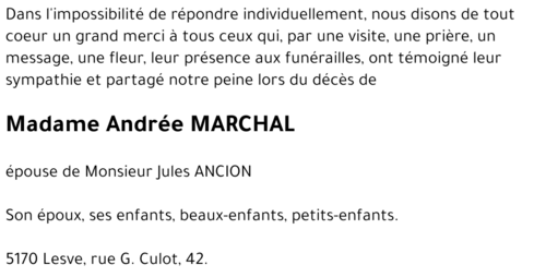 Andrée MARCHAL