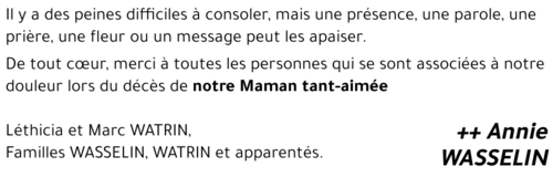 Annie WASSELIN