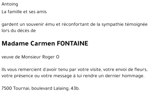 Carmen FONTAINE
