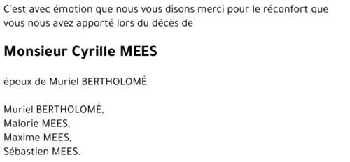 Cyrille MEES