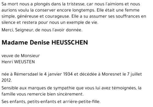 Denise HEUSSCHEN