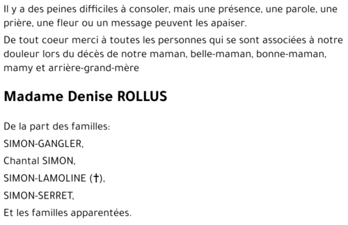 Denise ROLLUS
