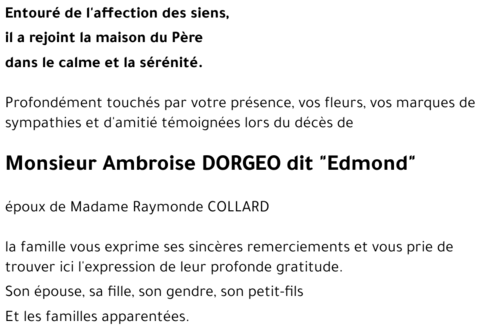 Edmond DORGEO