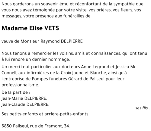 Elise VETS