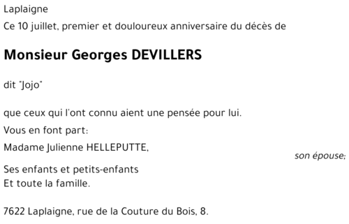 Georges DEVILLERS