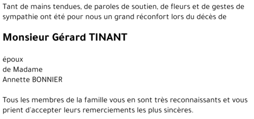Gérard TINANT