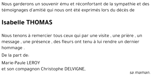 Isabelle THOMAS