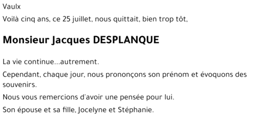 Jacques DESPLANQUE