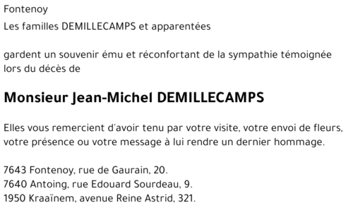 Jean-Michel DEMILLECAMPS