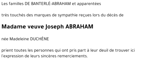 Joseph ABRAHAM