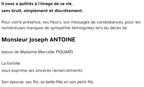 Joseph ANTOINE
