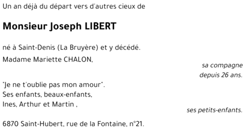 Joseph LIBERT