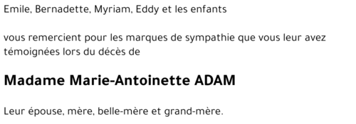 Marie-Antoinette ADAM