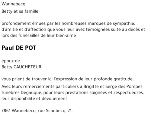 Paul DE POT