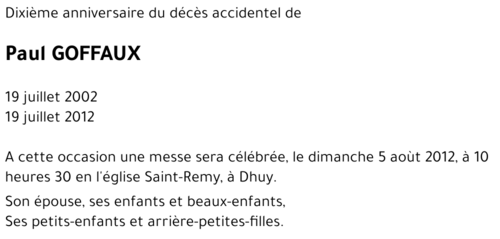 Paul GOFFAUX