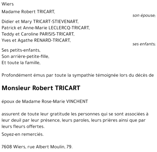 Robert TRICART