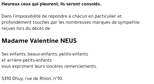 Valentine NEUS