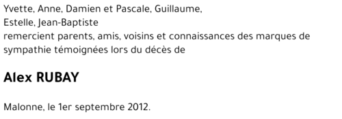 Alexandre RUBAY