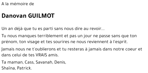 Danovan GUILMOT