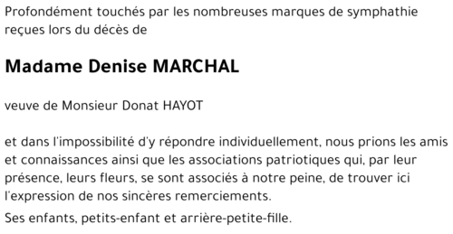 Denise MARCHAL