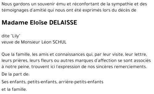 Eloïse DELAISSE