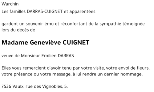 Geneviève CUIGNET