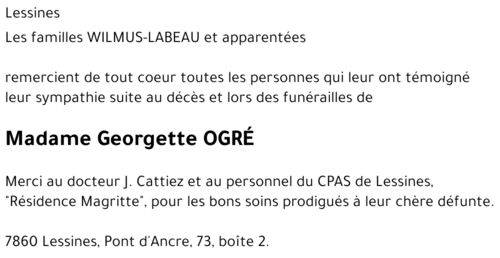 Georgette OGRE