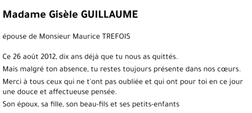 Gisèle GUILLAUME