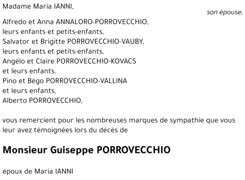 Guiseppe PORROVECCHIO