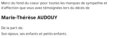 Marie-Thérèse AUDOUY