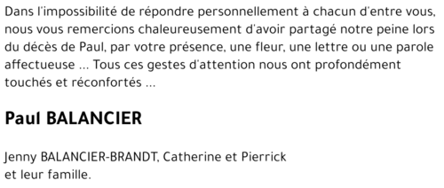 Paul BALANCIER