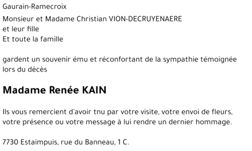 Renée KAIN