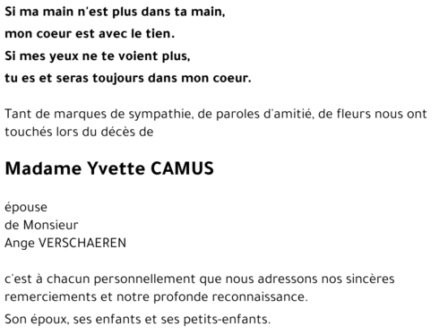 Yvette CAMUS